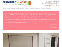 Tablet Screenshot of furniturenmore.com.au